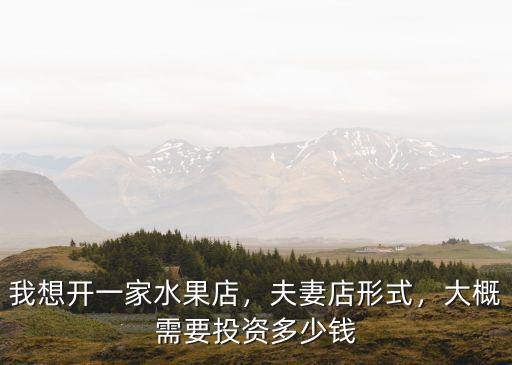 在中山開一家水果店投資多少錢,開個水果店要投資多少錢