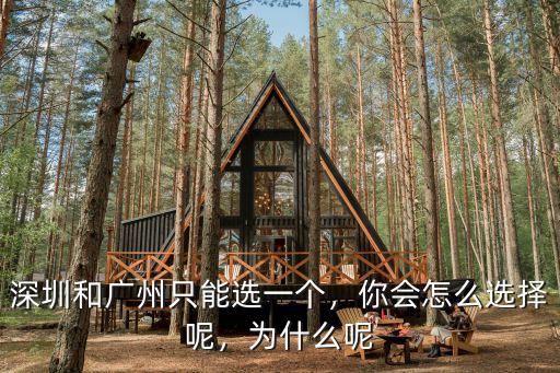 深圳和廣州只能選一個，你會怎么選擇呢，為什么呢