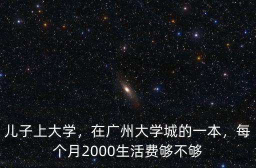 兒子上大學(xué)，在廣州大學(xué)城的一本，每個月2000生活費夠不夠