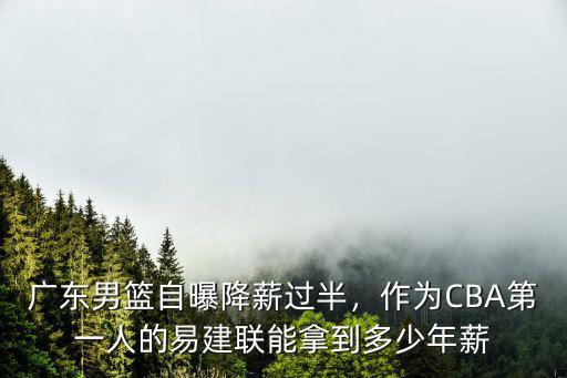 廣東易建聯現在年薪多少,易建聯年薪究竟是多少