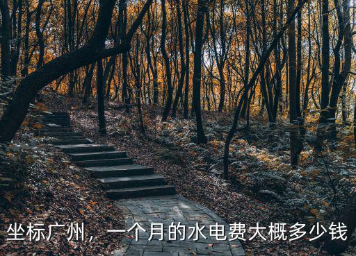 坐標廣州，一個月的水電費大概多少錢
