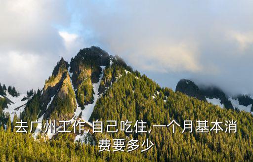 去廣州工作,自己吃住,一個(gè)月基本消費(fèi)要多少