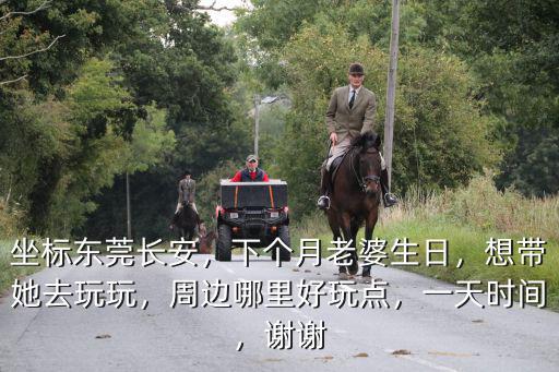 坐標東莞長安，下個月老婆生日，想帶她去玩玩，周邊哪里好玩點，一天時間，謝謝