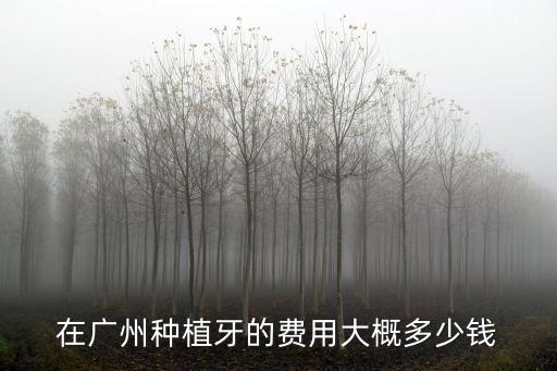 廣州滿口種植牙需要多少錢,廣州種植牙一顆多少錢