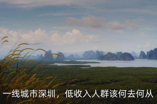 一線城市深圳，低收入人群該何去何從