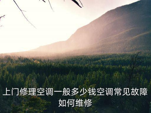 惠州空調修理大概多少錢一個月,上門修理空調一般多少錢