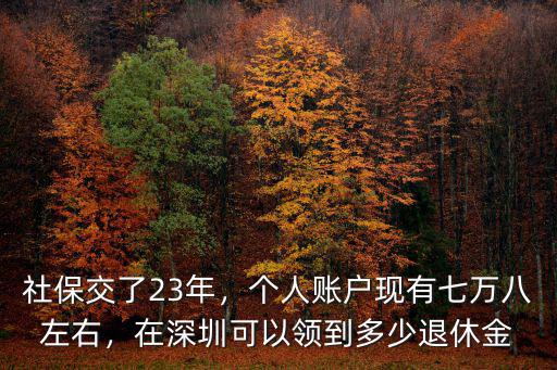 深圳社保養老金交多少,深圳交滿15年社保