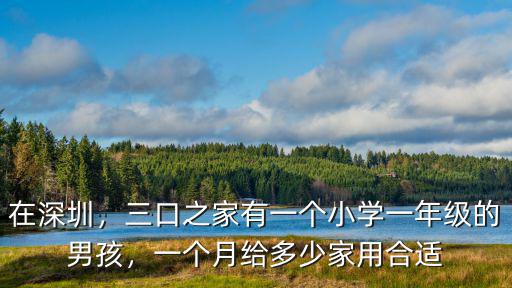 深圳午托晚托一個月多少錢,一個月給多少家用合適