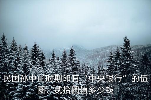 孫中山辦園銅幣值多少,孫中山二十三年錢幣值多少錢