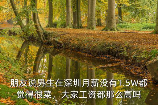 朋友說男生在深圳月薪沒有1.5W都覺得很菜，大家工資都那么高嗎