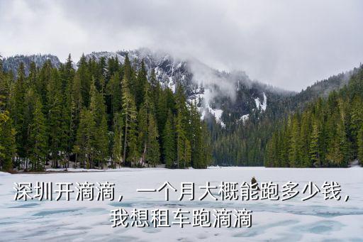 深圳開的士每個月能賺多少錢,一個月大概能跑多少錢
