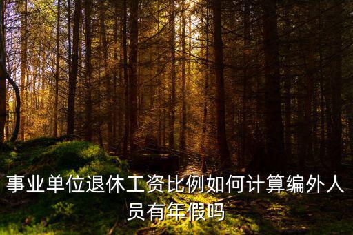 事業單位退休工資比例如何計算編外人員有年假嗎