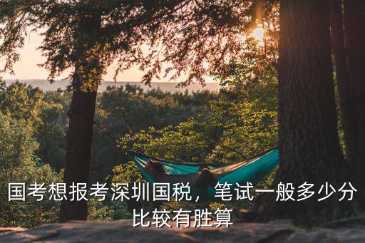 深圳國稅面試成績一般多少分,筆試一般多少分比較有勝算