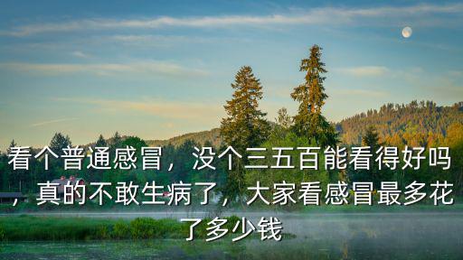 深圳看個(gè)感冒要多少錢,看個(gè)普通感冒