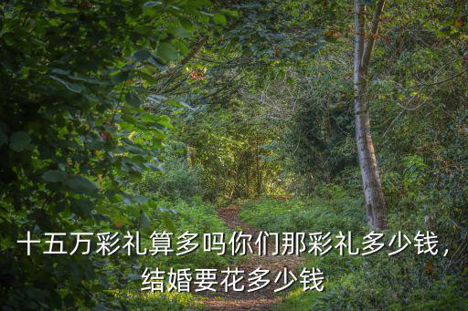 十五萬彩禮算多嗎你們那彩禮多少錢，結婚要花多少錢
