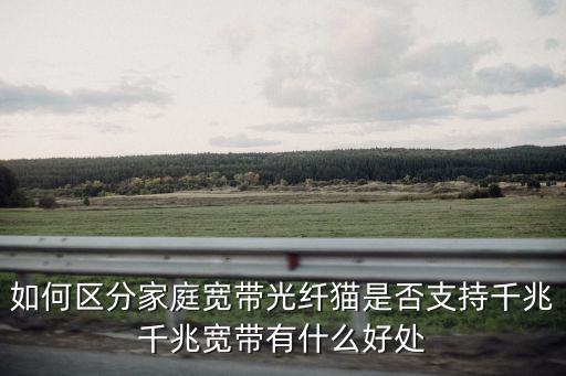 如何區分家庭寬帶光纖貓是否支持千兆千兆寬帶有什么好處