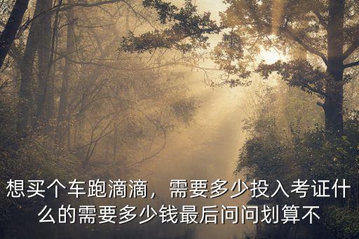 梅州跑滴滴要多少錢的車,想買個車跑滴滴