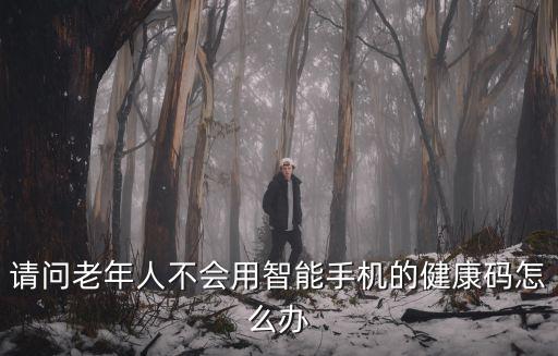 請問老年人不會用智能手機的健康碼怎么辦