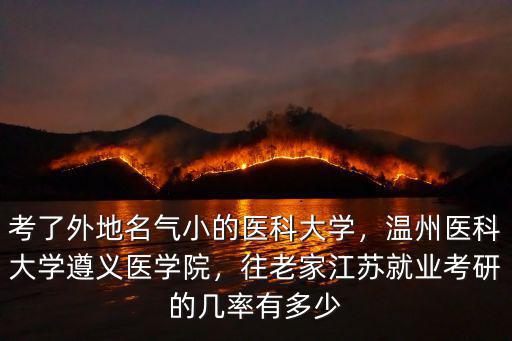 溫州醫科大學考研自花多少,考了外地名氣小的醫科大學