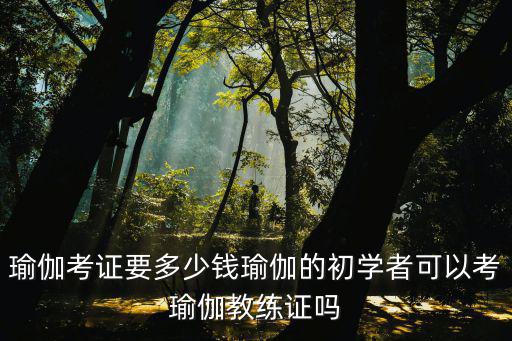 瑜伽考證要多少錢瑜伽的初學者可以考瑜伽教練證嗎