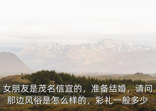 女朋友是茂名信宜的，準備結婚，請問那邊風俗是怎么樣的，彩禮一般多少