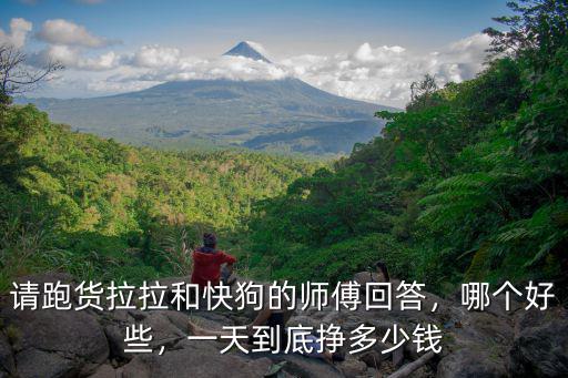 請跑貨拉拉和快狗的師傅回答，哪個好些，一天到底掙多少錢