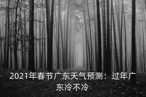 2020廣東過年的天氣大概多少度,2021年春節廣東天氣預測