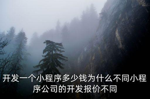 無錫公司小程序多少錢,開發一個小程序多少錢