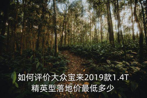 如何評價大眾寶來2019款1.4T精英型落地價最低多少