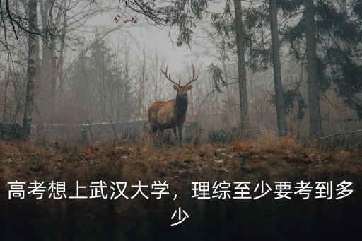 廣東省考多少分能上武漢大學,多少分能上武漢大學
