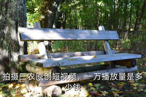 拍攝三農(nóng)原創(chuàng)短視頻，一萬播放量是多少錢