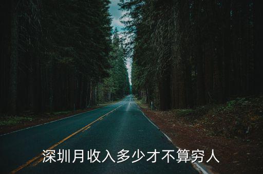 每月還貸兩萬在深圳應該多少收入,深圳月收入多少才不算窮人
