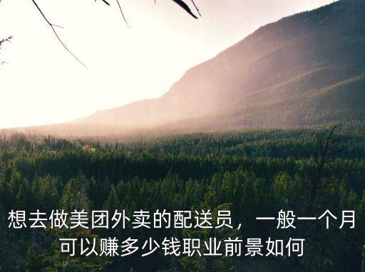 深圳美團(tuán)外賣多少錢一單怎么樣,一般一個月可以賺多少錢