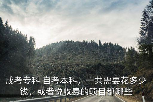 韶關自考專升本要多少錢,一共需要花多少錢