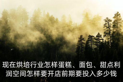 現(xiàn)在烘培行業(yè)怎樣蛋糕、面包、甜點(diǎn)利潤空間怎樣要開店前期要投入多少錢