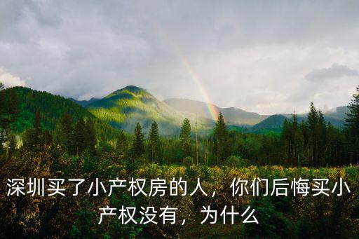 深圳小產權房有占比多少,深圳的小產權房值不值得買