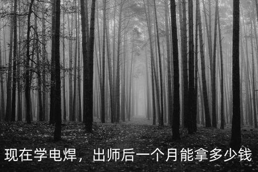 寧波學電焊多少錢一個月,出師后一個月能拿多少錢
