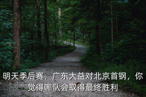 明天季后賽，廣東大益對北京首鋼，你覺得哪隊會取得最終勝利
