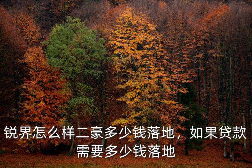 惠州銳際落地多少錢,銳界怎么樣。二豪多少錢落地