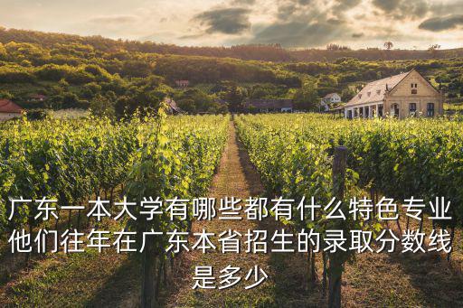 廣東有什么一本的大學分數線多少,廣東一本大學有哪些