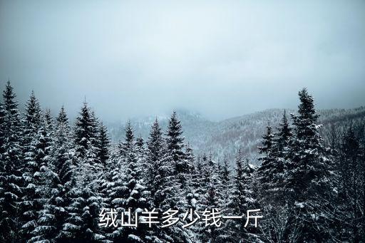 絨山羊多少錢一斤