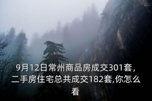 常州市十二月成交二手房多少套,二手房住宅總共成交182套