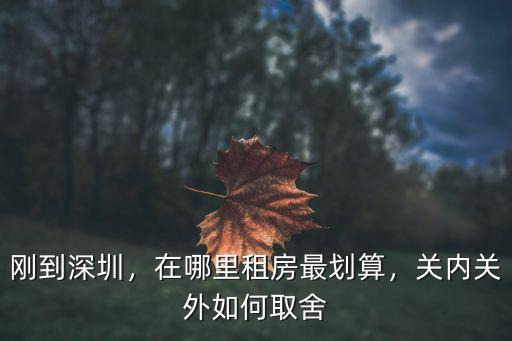 剛到深圳，在哪里租房最劃算，關(guān)內(nèi)關(guān)外如何取舍