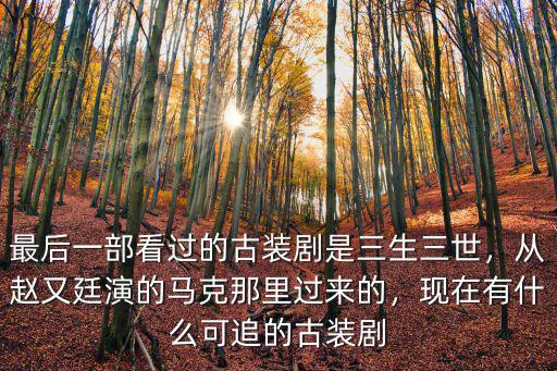最后一部看過的古裝劇是三生三世，從趙又廷演的馬克那里過來的，現在有什么可追的古裝劇