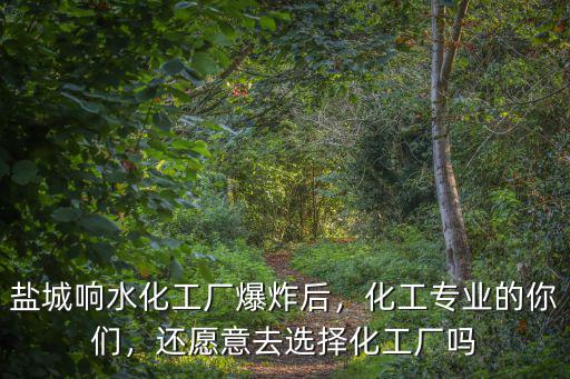鹽城響水化工廠爆炸后，化工專業的你們，還愿意去選擇化工廠嗎