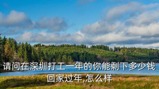 請問在深圳打工一年的你能剩下多少錢回家過年,怎么樣