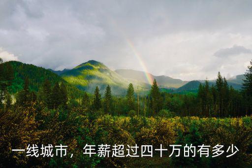 一線城市，年薪超過四十萬的有多少