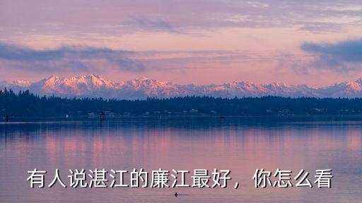 廉江在湛江的地位怎么樣,廣東湛江這個城市怎么樣