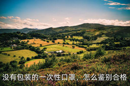 沒有包裝的一次性口罩，怎么鑒別合格