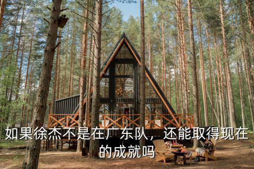 廣東隊徐中鋒現(xiàn)在怎么樣,如果徐杰不是在廣東隊